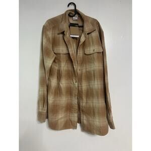 The North Face Shirt Mens XL Khaki Stone Plaid Arroyo Flannel Button Up NEW